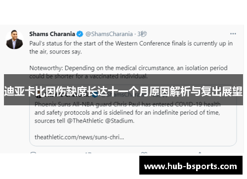 迪亚卡比因伤缺席长达十一个月原因解析与复出展望